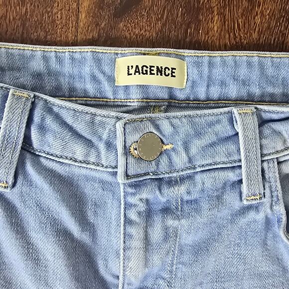 L'AGENCE Marjorie Slouchy Slim Straight Jeans - Bayview Wash - Size 26 - Picture 6 of 12
